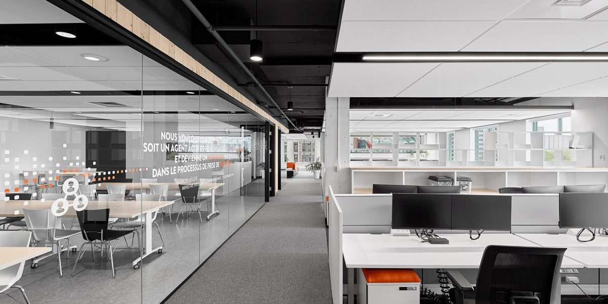 Open Plan Office with Desks and Training Room