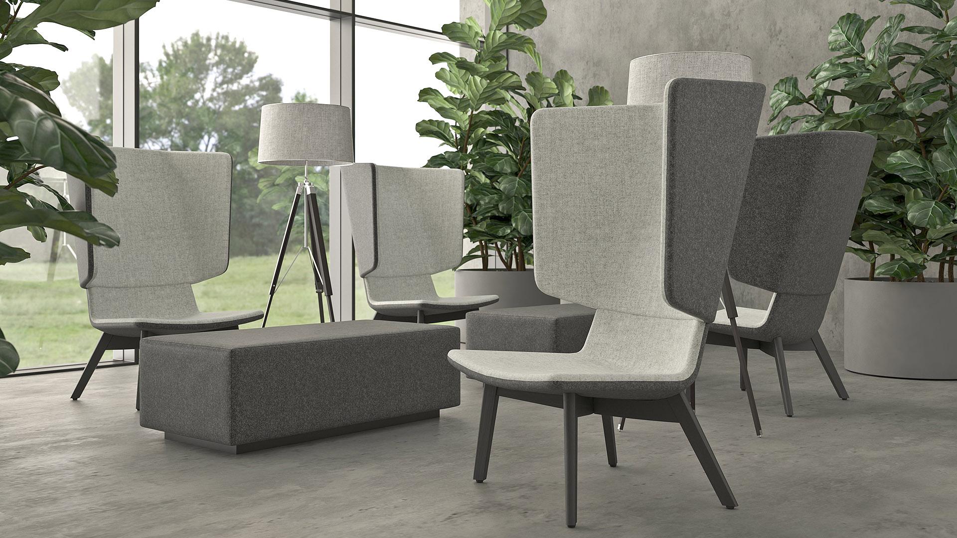 Acoustic lounge break out area