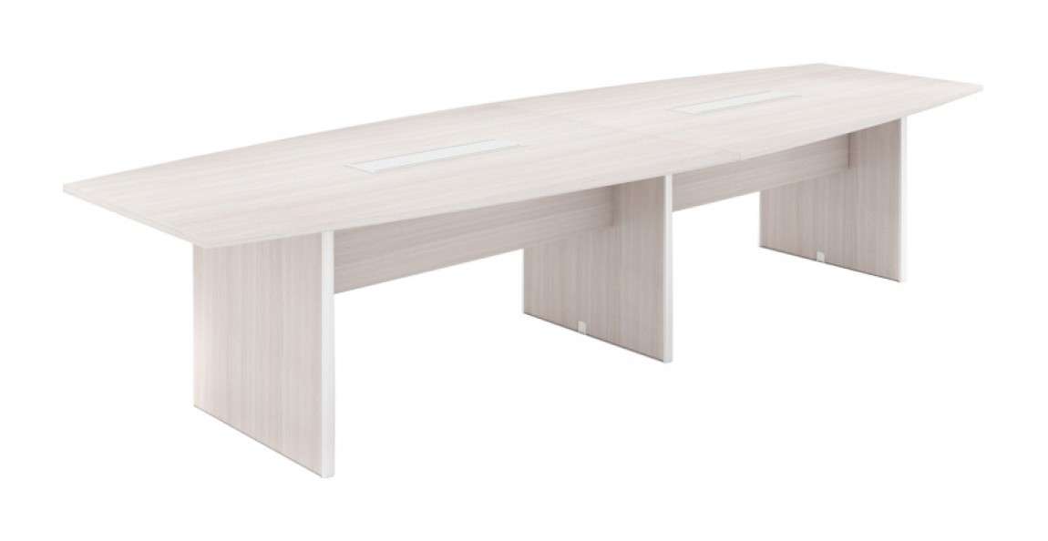 12' Conference Table Miele Finish with Power Price $2,690