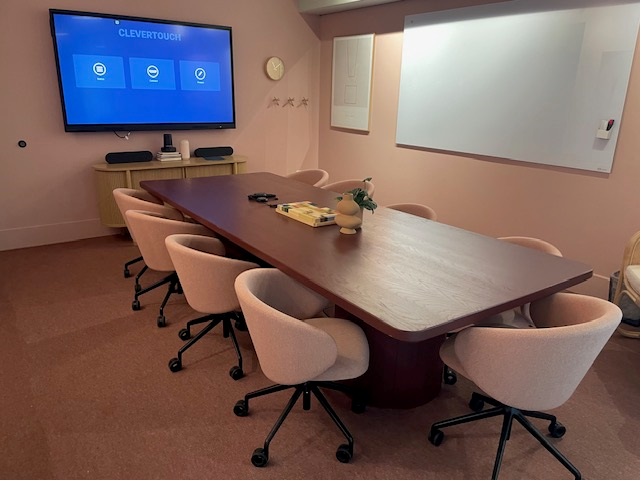 Conference Table with Mobile Chairs Office Furniture Gilbert