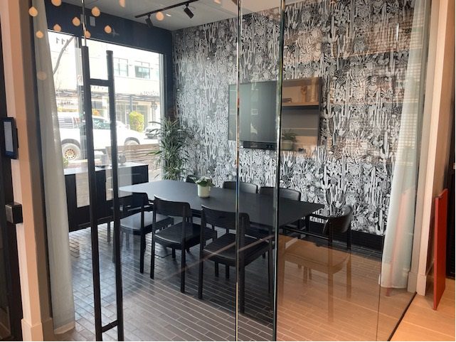 Branded Conference Room with Table and Chairs