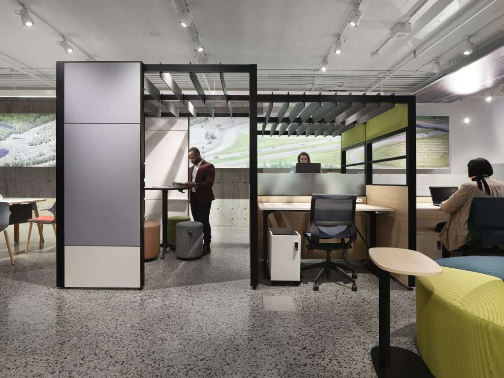 Meeting Shed Open Plan Electric Desks