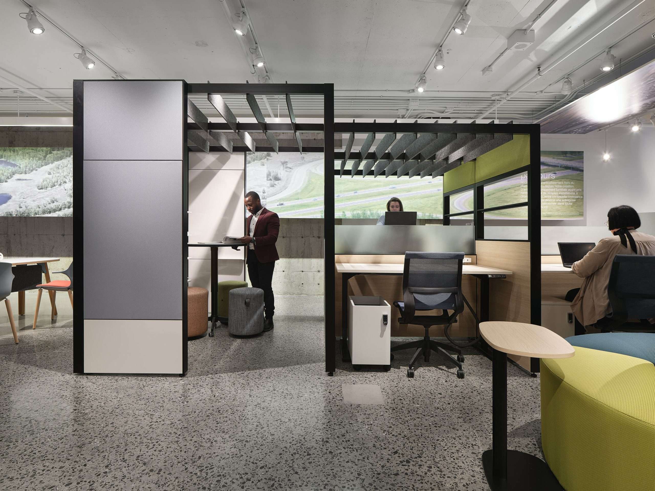 Meeting Shed Open Plan Electric Desks