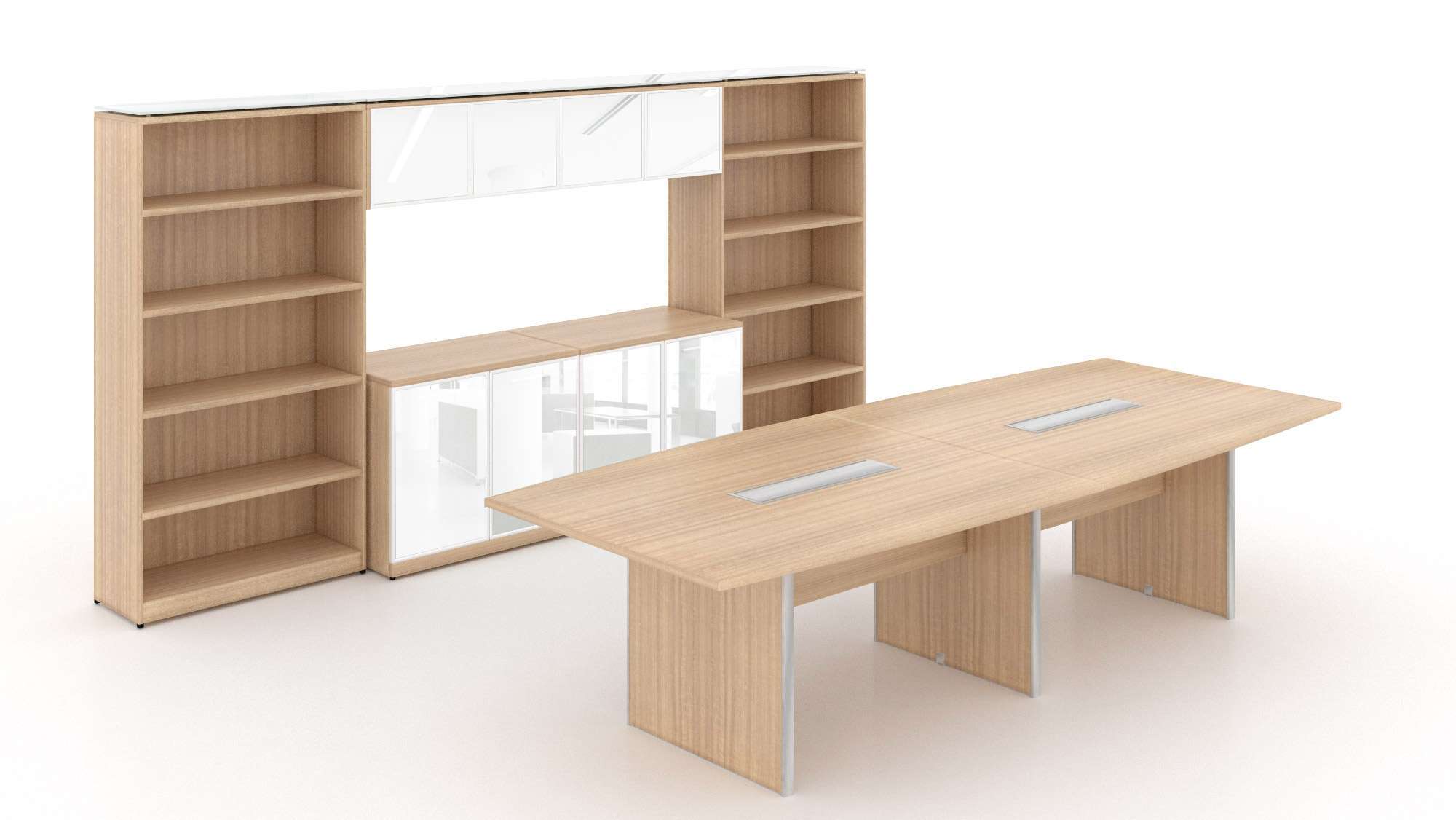 Noce Conference Table and Credenza
