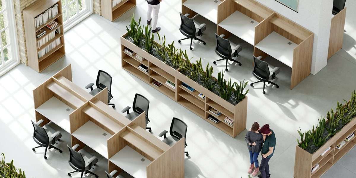 Study Carrels Laminate Mesh Chairs and Planters