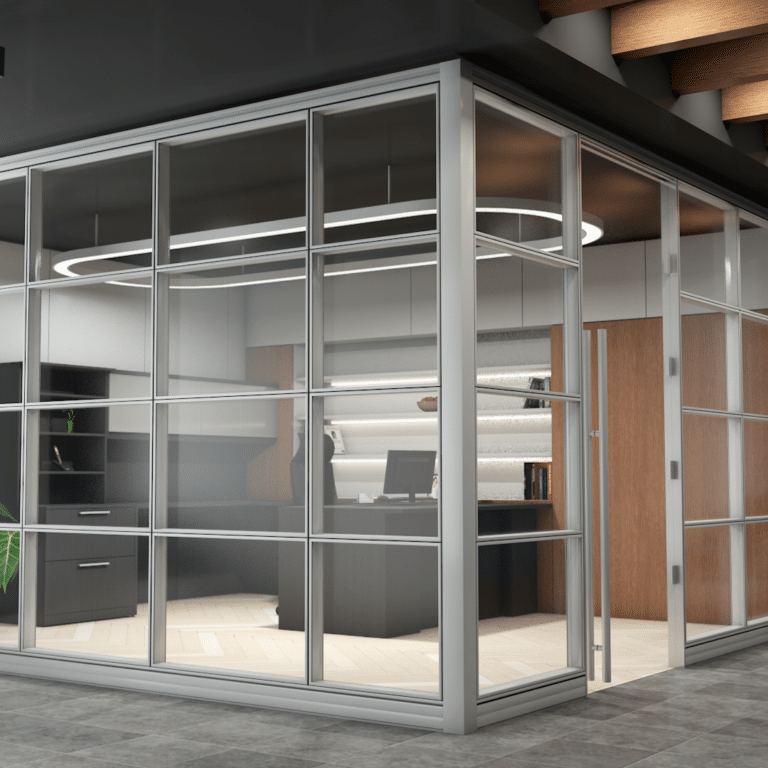In Stock Demountable Glass Walls