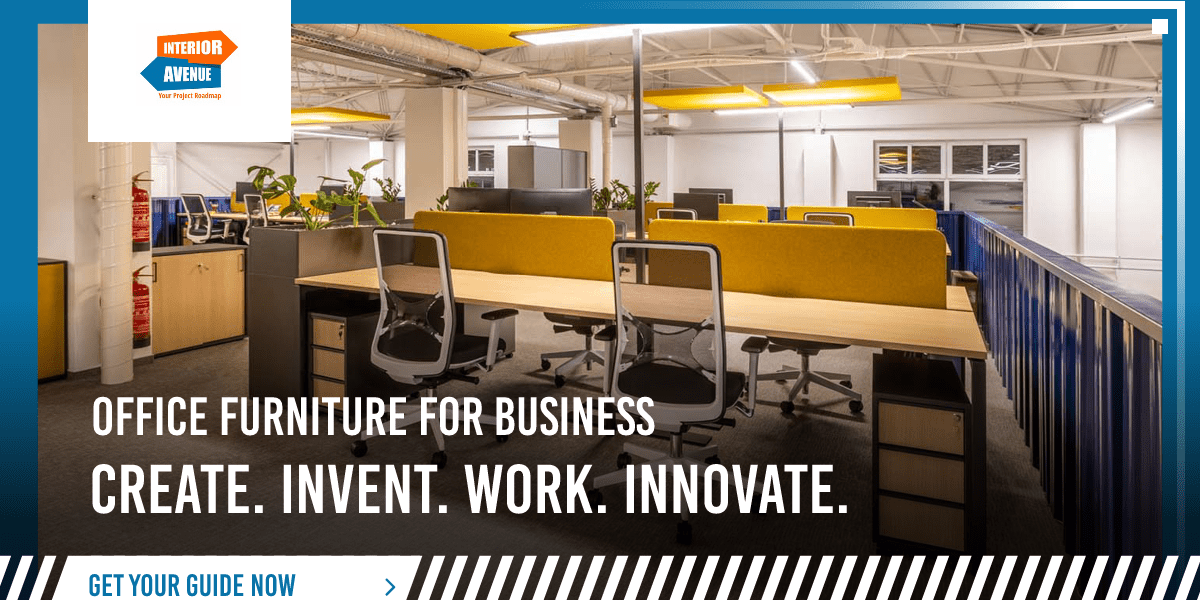 Open Plan Office Desks Chairs and planters